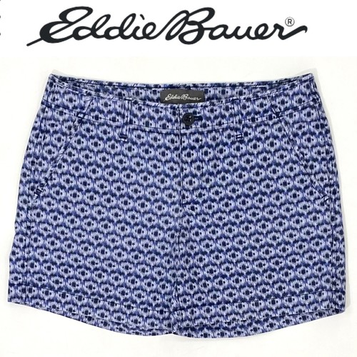 Eddie Bauer Women’s Flat Front Shorts Size 2 Blue