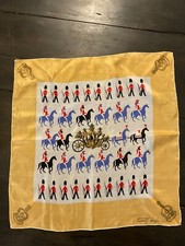 Vintage TAMMIS KEEFE Silk handkerchief Queen Elizabeth II Coronanation