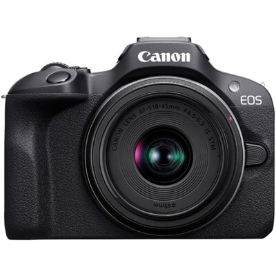 Canon EOS R100 Mirrorless Camera with 18-45mm Lens - Black