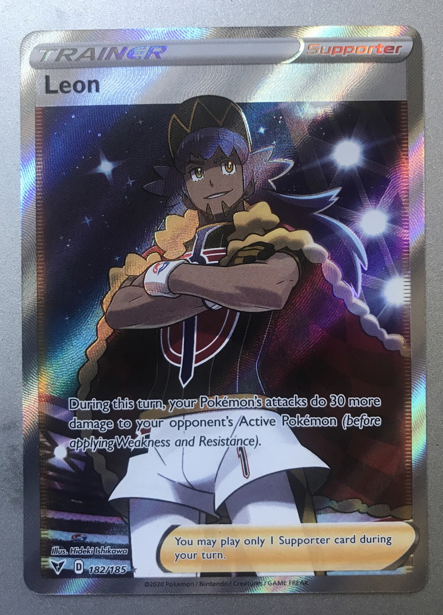 Pokemon TCG Leon 182/185 Vivid Voltage Set Full Art | eBay