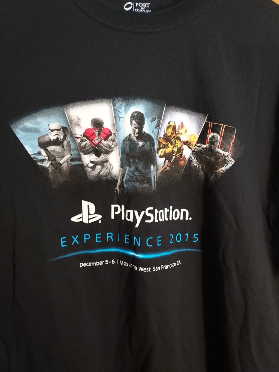 Playstation Experience 2015 Swag Bag Black I Was There Tee Shirt