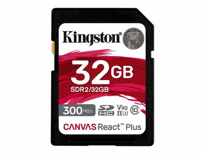 SDR2/32GB Kingston Canvas React Plus Flash-Speicherkarte ~D~