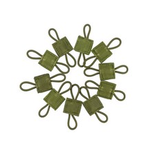 10PCS/Set Elastic Ribbon Buckle MOLLE Webbing Antennas Storage for PTT Retainer