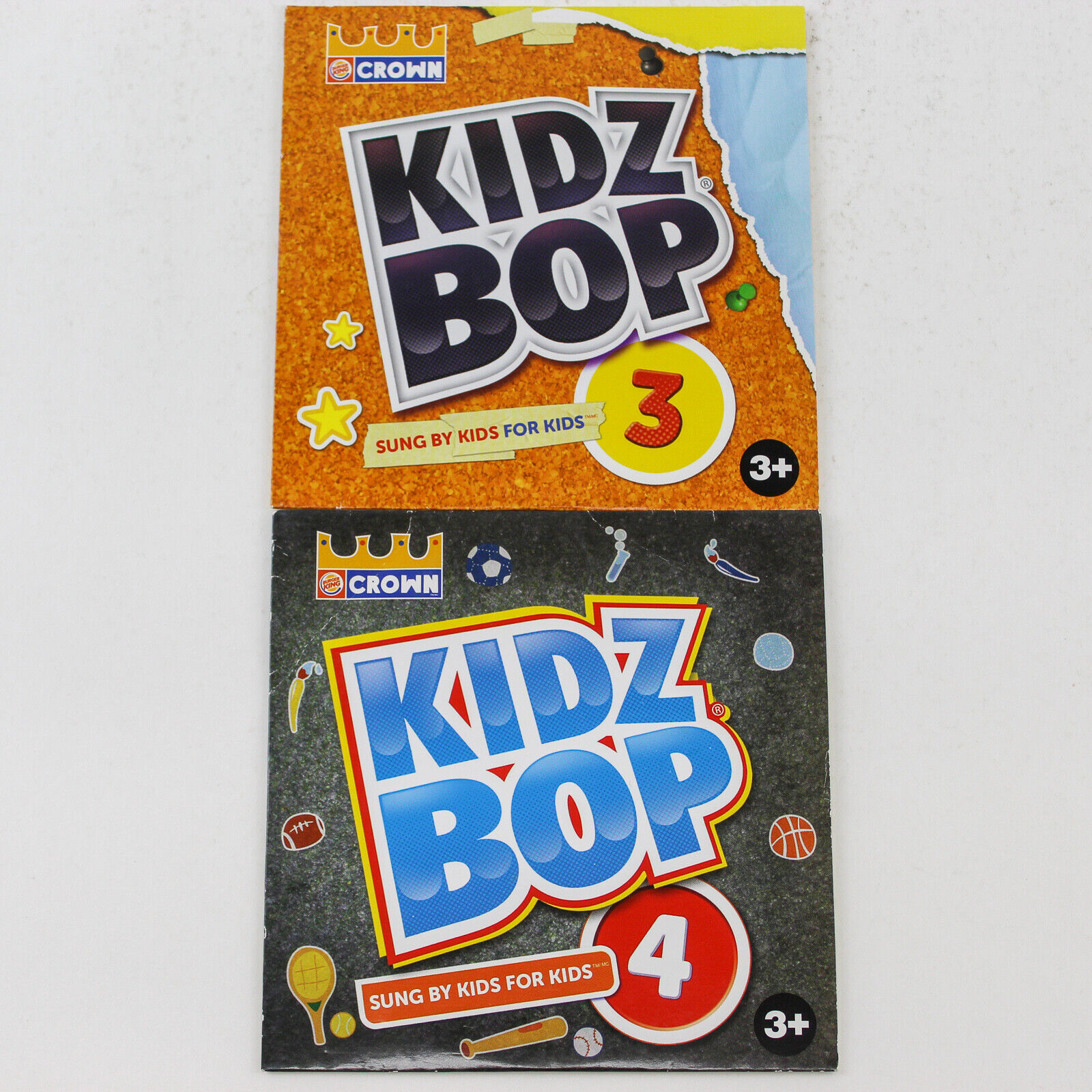 Kidz Bop 3 And Kidz Bop 4 2012 Burger King Corporation Audio Music CD Disc