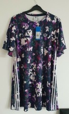 Women's Adidas Dress Trefoil Logo Floral Summer Dress Top