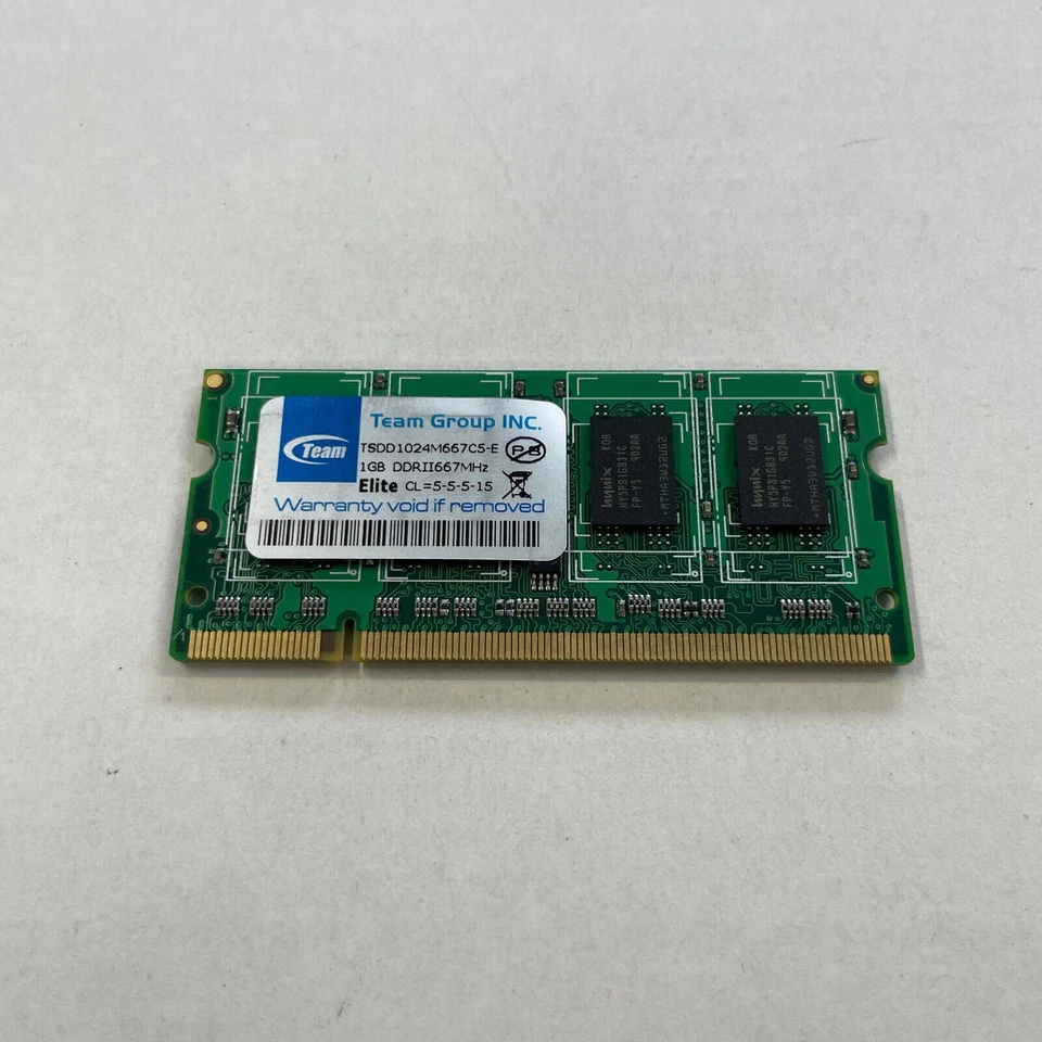 Team Group Elite 1GB DDR2 RAM PC2-5300 667Mhz Unbuffered SODIMM TSDD1024M667C5-E - Image 2 of 3
