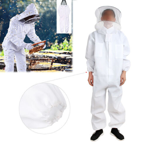 Beekeeping Protective Equipment Veil Bee Keeping Full Body Suit Smock L Size po - Afbeelding 1 van 12
