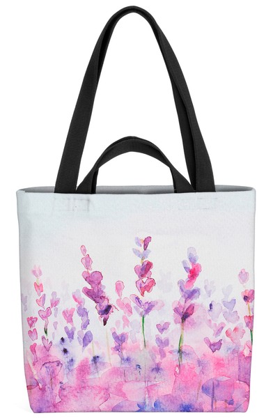 Lavendel GemäLde Blumen Lila Tasche KüChe GeblüMt Blumenmuster Blumenstrauß Mut-image