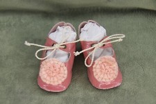 Leather shoes for antique doll Kestner Jumeau Bru Jne 2-7/8" 73mm  317 Dolantik