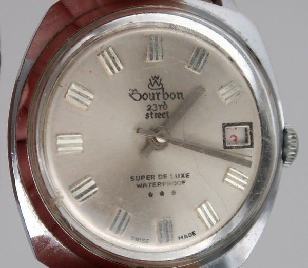 RELOJ WATCH MEN BOURBON 23RD STREET SUPER DE LUXE WATERPROOF NO FUNCIONA