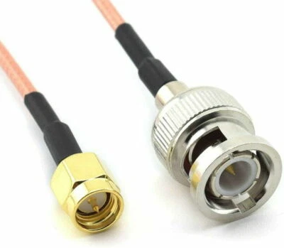 BNC Male to SMA Male Pigtail Extension Cable RG316 Patch 20cm to 1m Uk Seller