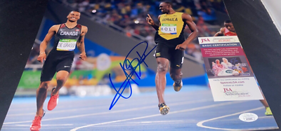 Usain Bolt Olympic Track Star Autographed Signed 11x14 Photo Proof