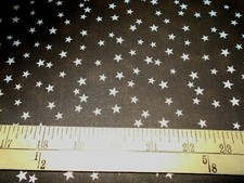 1 yard Stars on Brown Fabric