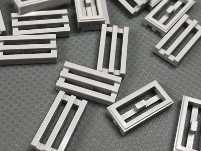 LEGO 1x2 TILE with Grille Grill Plates x20 - 2412B Light Bluish