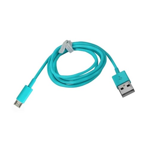 Reiko Micro USB 1 AMP Portable Micro Travel Adapter Charger with Cable in Blue | - Picture 3 of 4