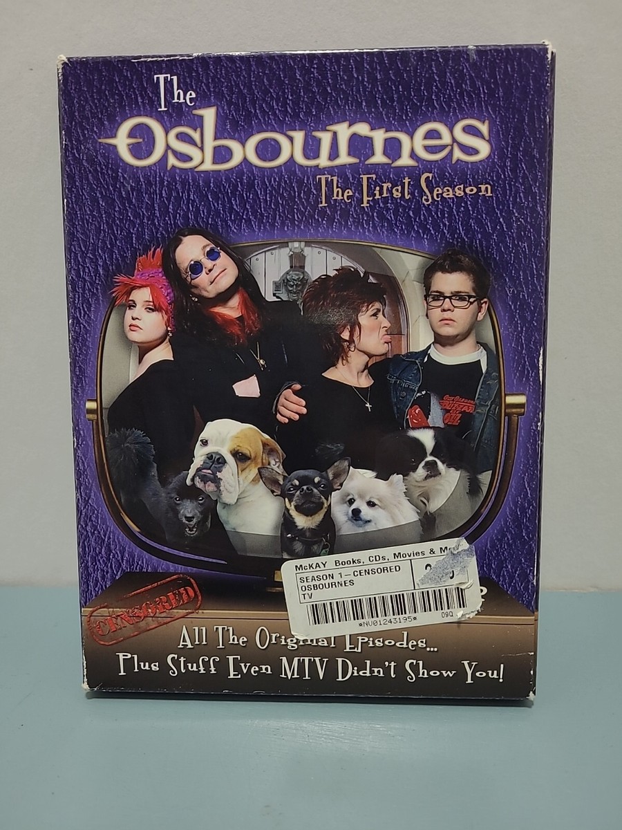The Osbournes The First Season DVD 2003 2 Disc Set Censored