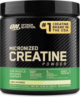 Optimum Nutrition Micronized Creatine Powder - Unflavored -300 g- 7/2027