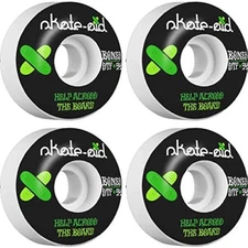 BONES STF SKATE AID II 54mm WHT/BLK W/GRN