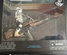 Hasbro Star Wars The Black Series Speeder Bike with Biker Scout Action Figure