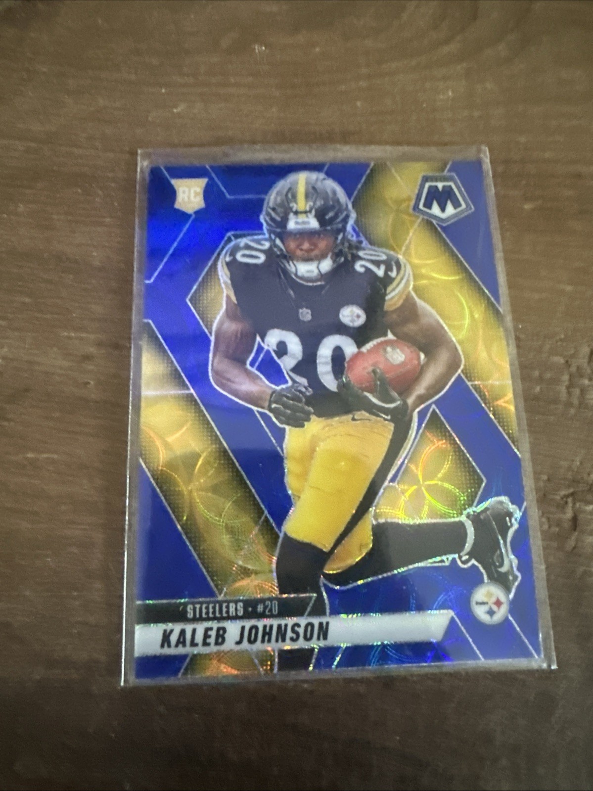 2025 Panini Mosaic - Rookies Kaleb Johnson #315 Blue Scope Prizm (RC)
