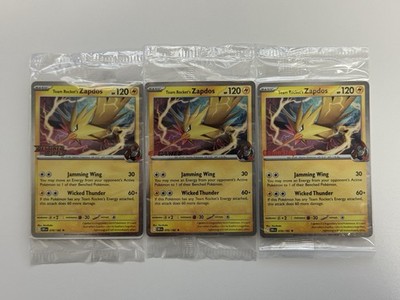 EB Games Team Rocket's Zapdos 070/182 Destined Rivals GameStop Stamped SEALED