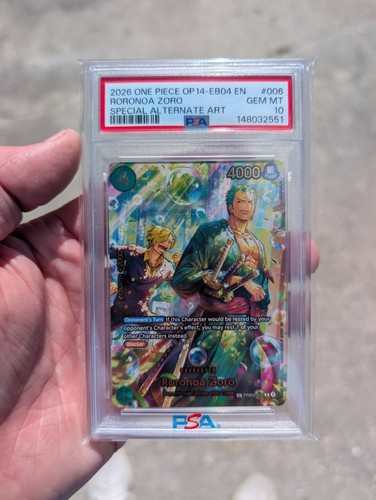Roronoa Zoro (SP Card) graded PSA 10 for sale on eBay