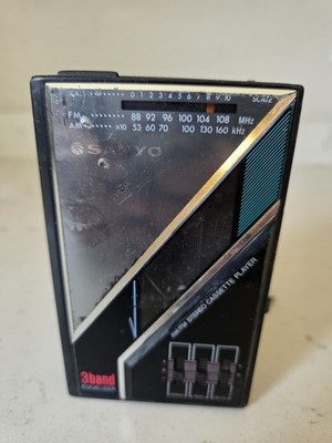 Sanyo Walkman (Model MGR74) Radio Cassette Tape Player - For Parts/ Doesn't Work