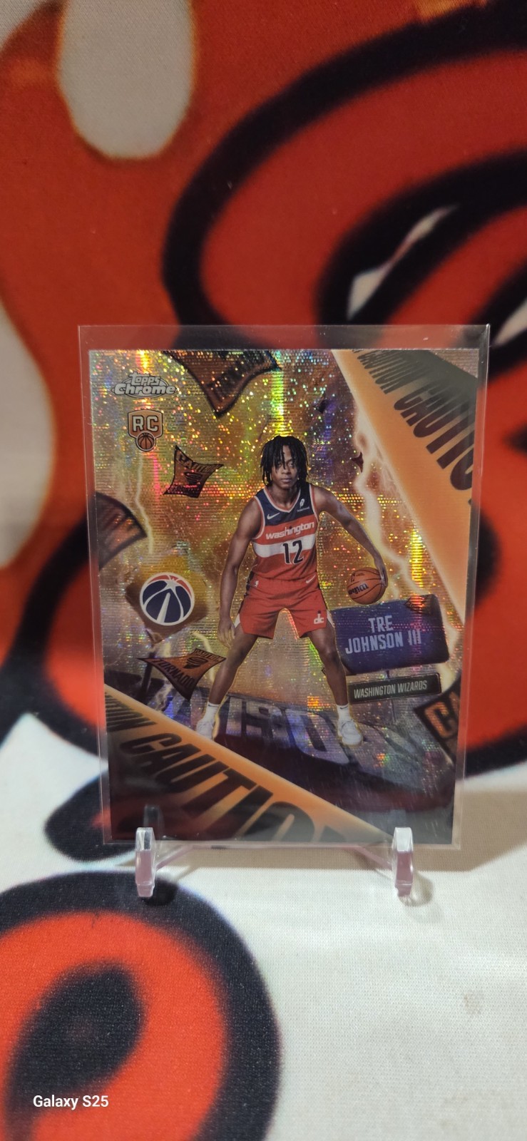 2025-26 Topps Chrome Tre Johnson III #AD-6 Rookie Advisory Case Hit SSP Wizards