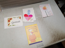 Lot of 4 Thank You Greeting Cards D 