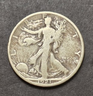 1921 D Walking Liberty Half Dollar Good