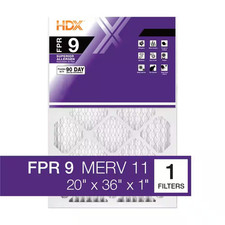 20 In. X 36 In. X 1 In. Superior Pleated Air Filter FPR 9, MERV 11
