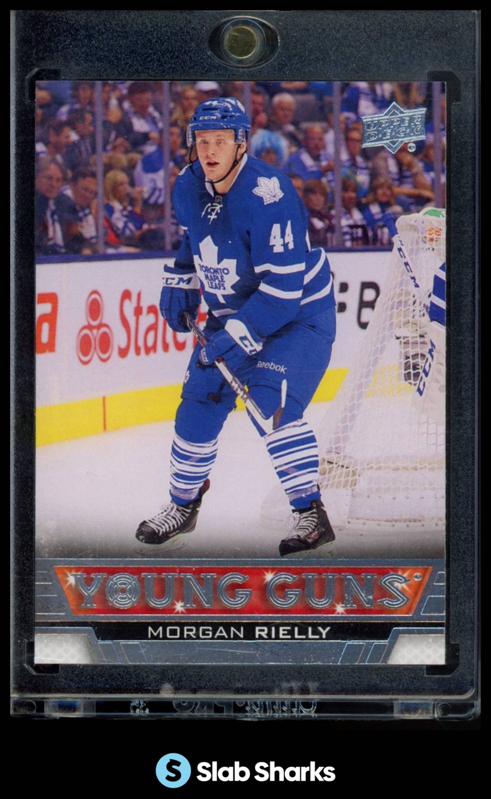 2013 UPPER DECK #218 MORGAN RIELLY YOUNG GUNS RC ROOKIE