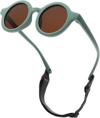 Baby Sonnenbrille 0-24 Monate, Polarisierte mit Riemen Verstellbar Weicher