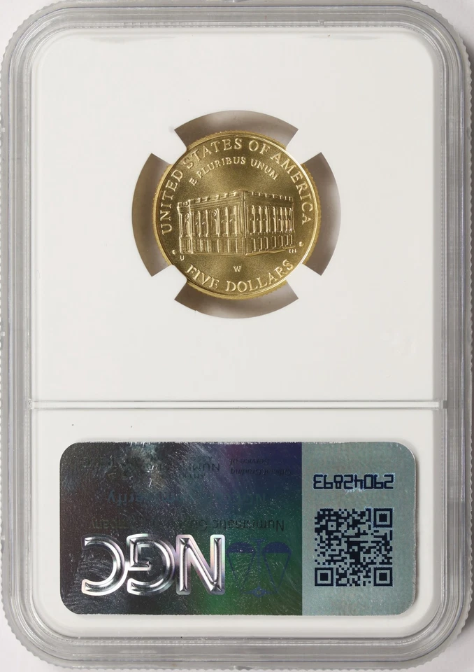 2001-W $5 Capitol Visitor Center Gold Commemorative NGC MS70 - Image 2 of 4