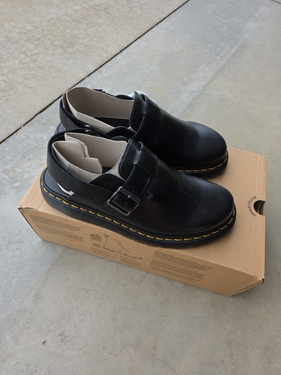 Dr. Martens Men\'s Jorge II Black Leather Slingback Clog Work Shoe sz 12 NIB Dr. Martens Men main image 2