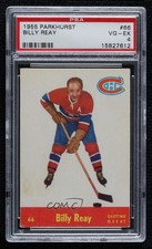 1955-56 Parkhurst Billy Reay #66 PSA 4 0o5t