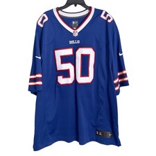 Buffalo Bills #50 Kiko Alonso Blue Nike On Field Jersey Size 4XL Mens  Blue