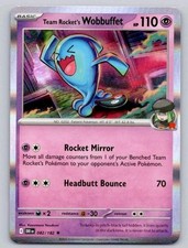 Pokemon TCG Team Rocket's Wobbuffet 082/182 Destined Rivals (2 card minimum)