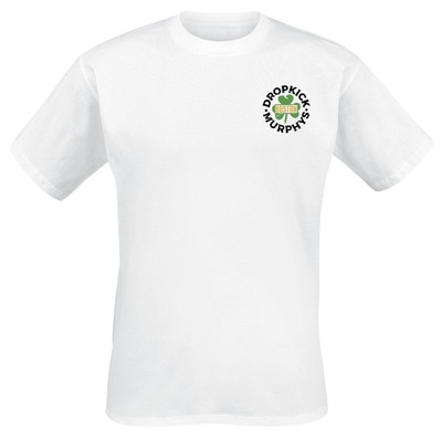 Dropkick Murphys T-Shirt Herren Boston Badge weiß Band-Merch, Bands