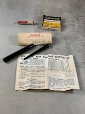 ESTERBROOK #2668 Fountain PEN,  Firm Med Point, and Ink Cartridges Set Papers