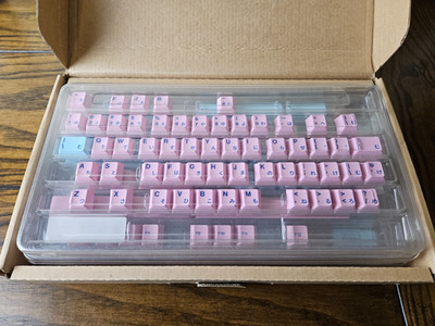 ePBT Acid House & Sweet Girl Keycap Sets Pink Blue Cotton Candy Keyboard