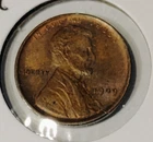 1909 P VDB Lincoln Cent, AU (About Uncirculated)
