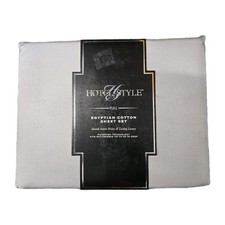 NEW Hotel Style 600 Thread Count 100 Cotton Sheet Set, Full, Light Gray