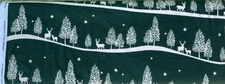 SUPER SNUGGLE FLANNEL FABRIC PATTERENED DEER IN TREES Winter JOANN Green 🌲🦌