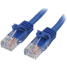StarTech 100 ft Blue Snagless Cat5e UTP Patch Cable