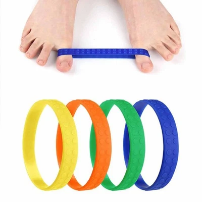 4 bandes élastiques pour étirer les orteils, renforcer les pieds, séparer - Photo 1/4