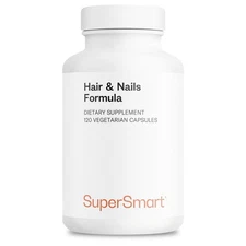 SuperSmart - Hair  Nails Formula - Patented Solubilized Keratine Supplement -...