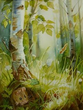 "Frühling" -  Aquarell Original