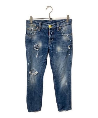 DSQUARED2                    Distressed denim indigo Indigo 71LA056