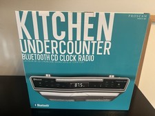 Proscan PKCR2713_AMZ Kitchen Undercounter Bluetooth CD Clock Radio